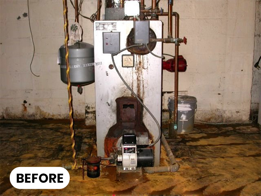 Old Boiler Replacement in Newport