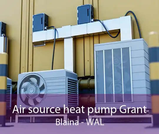 Air source heat pump Grant Blaina - WAL