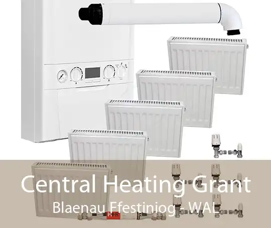 Central Heating Grant Blaenau Ffestiniog - WAL