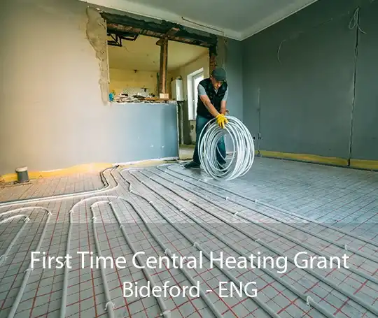 First Time Central Heating Grant Bideford - ENG