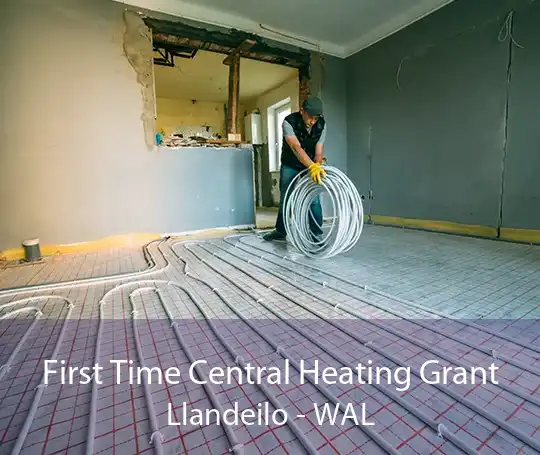 First Time Central Heating Grant Llandeilo - WAL