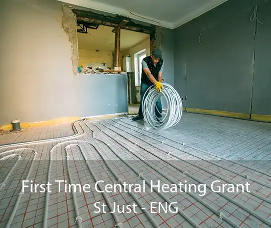 First Time Central Heating Grant St Just - ENG