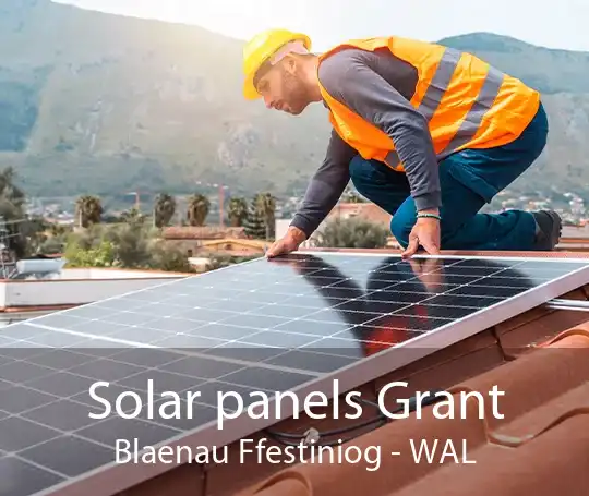 Solar panels Grant Blaenau Ffestiniog - WAL