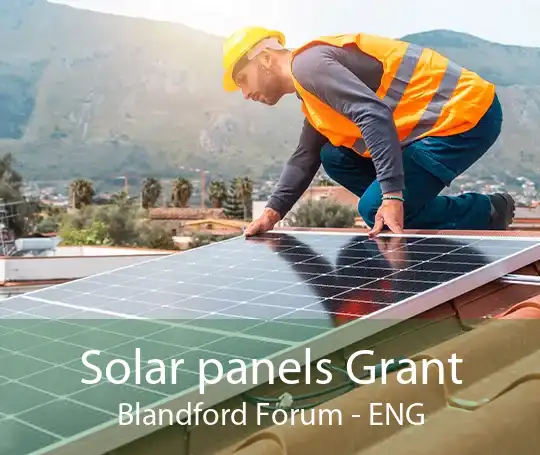 Solar panels Grant Blandford Forum - ENG