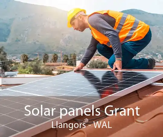 Solar panels Grant Llangors - WAL