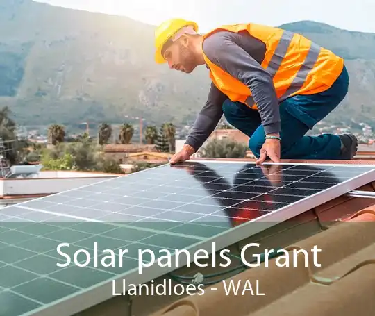 Solar panels Grant Llanidloes - WAL